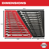 Milwaukee 48-22-9415 15pc Combination Wrench Set - SAE