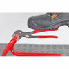 Knipex 8701250 Cobra High-Tech Water Pump Pliers demonstrating the self-locking feature for secure gripping with minimal effort.