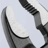 Close-up of the Knipex COBRA Water Pump Pliers hardened serrated jaws designed for a secure grip on pipes and fasteners.