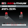 Milwaukee 48-11-2425 M12™ REDLITHIUM™ HIGH OUTPUT™ CP2.5 Battery Pack