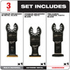 Milwaukee 49-10-9004 OPEN-LOK™ HCS Wood Multi-Tool Blade Variety Pack 3PC