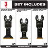 Milwaukee 49-10-9006 OPEN-LOK™ 3pc Metal Cutting Multi-Tool Blade Variety Pack