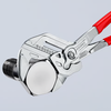 Knipex 8603300 12-inch Pliers Wrench gripping a large hex bolt with smooth parallel jaws for damage-free fastening.