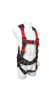 Full Body Contractor Harness w/ 3 D-Ring & Tongue Buckle Leg Straps, Universal