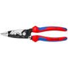 Knipex 13 72 8 8-inch Forged Wire Strippers showing the black atramentized finish and red/blue multi-component comfort grips.