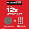 Milwaukee 48-80-6406 3” Assorted 80, 120, 180 Grit Mesh Sanding Discs with POWERGRID Tear Resistant Mesh – 36 pk + 3 Pad Savers
