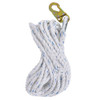 PeakWorks 50 ft vertical lifeline with rope grab and snap hook included in the V8257065 RK8-50 Roofer's Fall Protection Kit.
