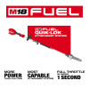 Milwaukee 3016-20PS M18 FUEL pole saw compared with leading 31cc gas competitor for power and weight.