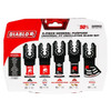 Diablo DOU5SP 5-piece universal fit oscillating blade set in retail packaging featuring blades for wood, metal, drywall, and general-purpose cutting.