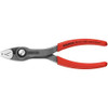 Knipex 82 01 150 6-inch TwinGrip Pliers with red non-slip plastic-coated handles and a polished black atramentized head.