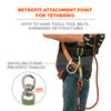 Ergodyne 3713 Elastic Tool Tether Attachment - Loop Tool Tails Swivel - 10lbs - 3PK