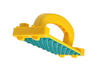 Microjig GB-1 GRR-RIP BLOCK in high-visibility yellow showing the green non-slip pod grip pattern.