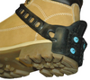 Flip-Up Spikes, Slip-Resistant, Tear-Resistant, Waterproof, Hook and Strap Adjustment.