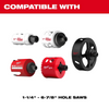 The threaded design is a universal fit compatible with all industry standard threaded hole saws from 1-1/4" up to 6-7/8".