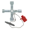 Wiha 21103 Switch Cabinet Key with integrated reversible screwdriver bit for opening electrical control cabinets, utility panels, gas, water, and service enclosures.