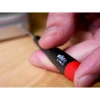 Close-up of the ergonomic handle on a Wiha 26197 precision screwdriver with rotating cap for enhanced comfort and precise control.