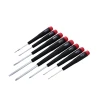 Wiha 26199 Precision Phillips and Slotted Screwdriver Set, 8-piece, with precision-machined tips, ergonomic rotating cap handles, and durable canvas storage pouch for electronics repair, precision assembly, and instrument maintenance.