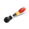 Close-up of the Wiha 28789 TorqueVario-S insulated torque control screwdriver with adjustable 10–50 in-lbs torque range and ergonomic SoftFinish handle.