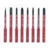 Wiha 28789 SlimLine insulated interchangeable screwdriver blades including Phillips, Slotted, Square, and PlusMinus tips for electrical applications.