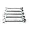 12 Point SAE Ratcheting Combination Wrench Set 5-Piece