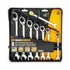 GearWrench 9533N 12 Point SAE Reversible Ratcheting Combination Wrench Set 8-Piece