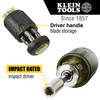Klein 32308 8-in-1 Multi-Bit Adjustable Length Magnetic Stubby Screwdriver