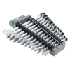 Wiha 30391 Metric Combination Ratchet Wrench Set 12 Piece with storage rack, featuring metric combination wrenches from 8mm to 19mm for professional automotive and industrial applications.