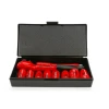 Wiha 31493 10 Piece insulated 3/8 in. drive SAE socket set stored in a durable protective case with insulated ratchet, extension, and sockets.