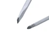 Close-up of the precision-machined Phillips and slotted tips on the Wiha 53082 SoftFinish XHeavy Duty screwdriver set for improved fit and reduced cam-out.