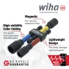 Wiha 70489 colour-coded magnetic nut setter set with 1/4-inch, 5/16-inch, and 3/8-inch impact-rated magnetic nut setters for hex fasteners.