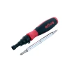 Wiha 77892 SoftFinish Conduit Reamer and 6-in-1 Multi-Driver with ergonomic cushion grip handle, conduit reamer attachment, and interchangeable double-ended bit.