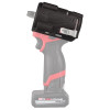 Milwaukee M12 FUEL impact driver with installed black protective boot cover for tool protection and durability.