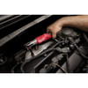 Milwaukee 3053-20 M12 FUEL 3/8 inch high speed ratchet used in automotive engine bay repair.
