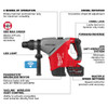 Milwaukee 2918-22HD M18 FUEL 1-3/4 in. SDS Max Rotary Hammer specifications and performance features including ONE-KEY connectivity and AUTOSTOP technology.