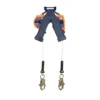 Rear view of PROTECTA 3500232 8-foot twin-leg self-retracting lifeline with quick-connect design for 100% tie-off fall protection.