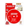 Diablo D0660A 6-1/2-inch 60-tooth ultra finish saw blade in retail packaging for precision woodworking and fine finish applications.