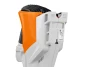 STIHL BGA 250 cordless leaf blower showing integrated battery compartment and high-efficiency brushless motor housing.
