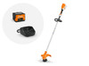STIHL FSA 60 S 36V AK System loop handle string trimmer kit including AK 20 battery and charger for cordless lawn and garden maintenance.