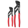 Milwaukee 48-22-6930 2-piece pliers wrench set with 7-inch and 10-inch pliers and red comfort-grip handles.