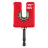 Front view of Milwaukee 48-32-2391 3/8 inch threaded rod nut runner showing the open rod clearance design.