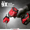 Milwaukee 48-32-2391 threaded rod nut runner used with an impact driver for faster installation of nuts on 3/8 inch threaded rod.