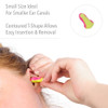 Howard Leight LL-1 Laser Lite foam ear plugs designed for smaller ear canals with a contoured T-shape for easy insertion and removal.