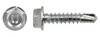 Hex Washer Head Screw Extra Drill Capacity #12-24 x 2" TEK Screw - Ruspro Coated - Jug