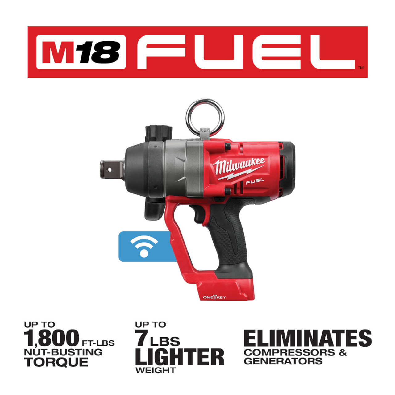 M18 FUEL 18 Volt Lithium-Ion Brushless Cordless 1 in. High Torque