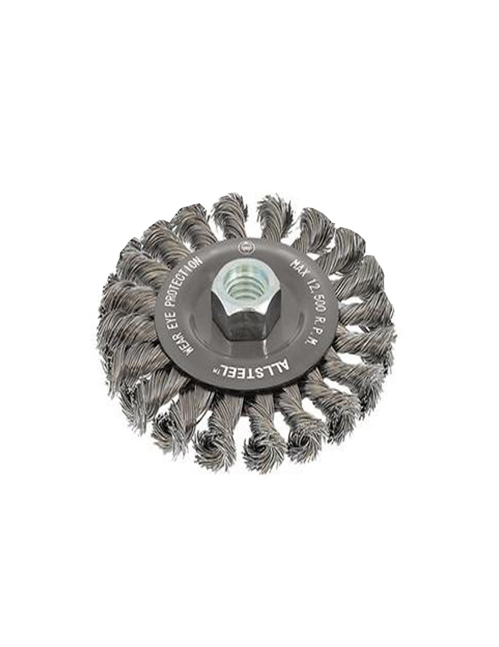 Walter 13B100 10 Inch Crimped Wire Wheel Brush With Reducer Bushing – Steel