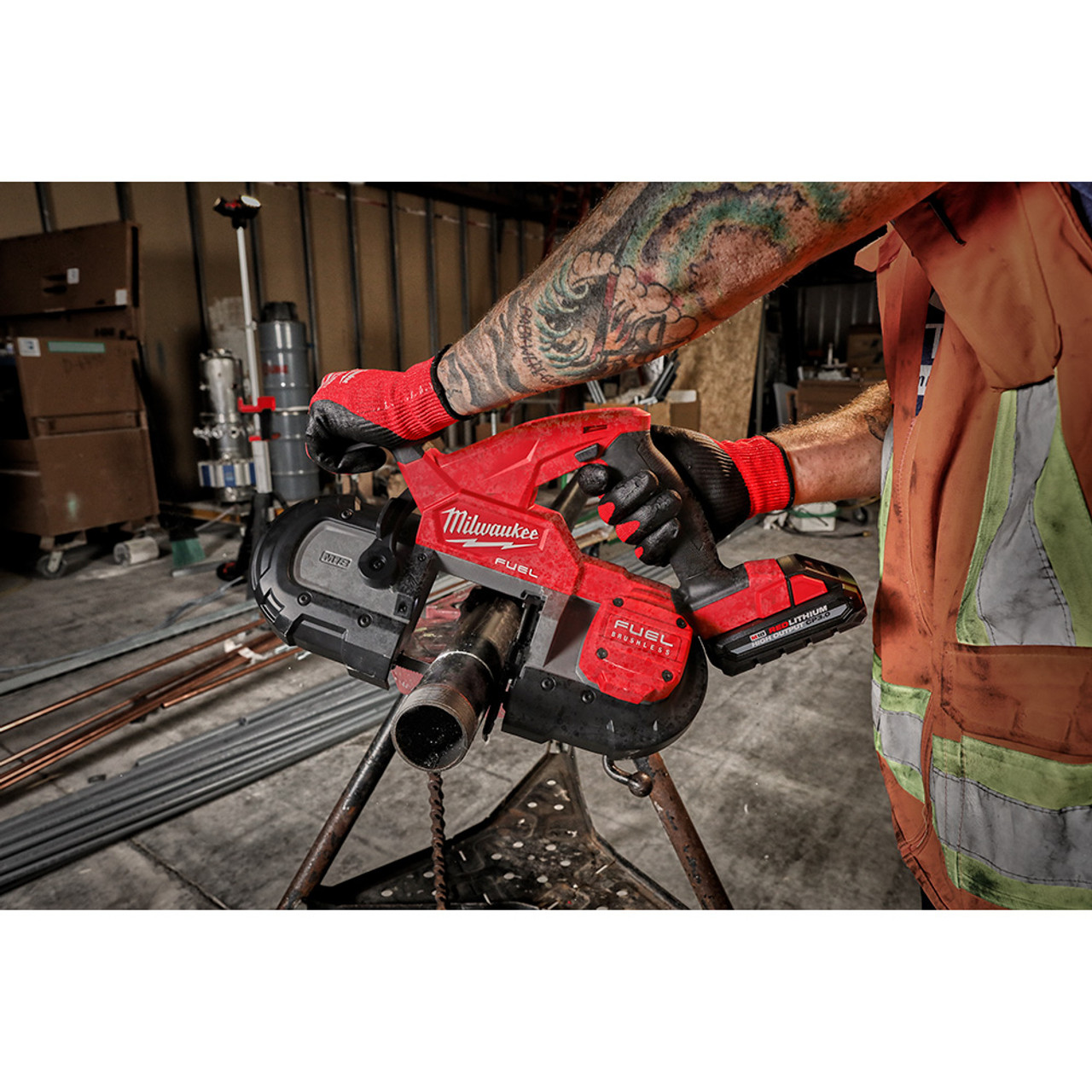 M18 FUEL 18 Volt Lithium-Ion Brushless Cordless Compact Band Saw Tool Only