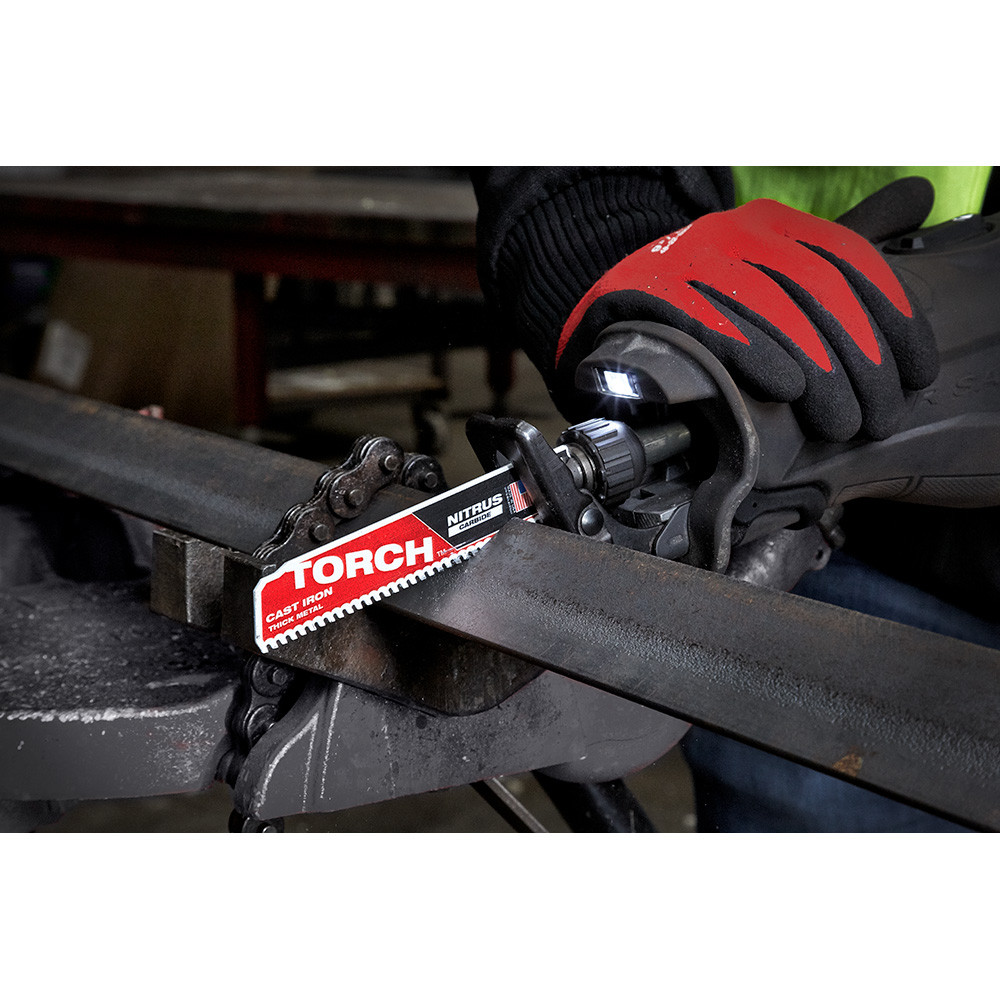 Milwaukee 6" Torch Metal Cutting Saw Blades – 7 TPI Carbide Teeth, 5-Pack (48-00-5501)