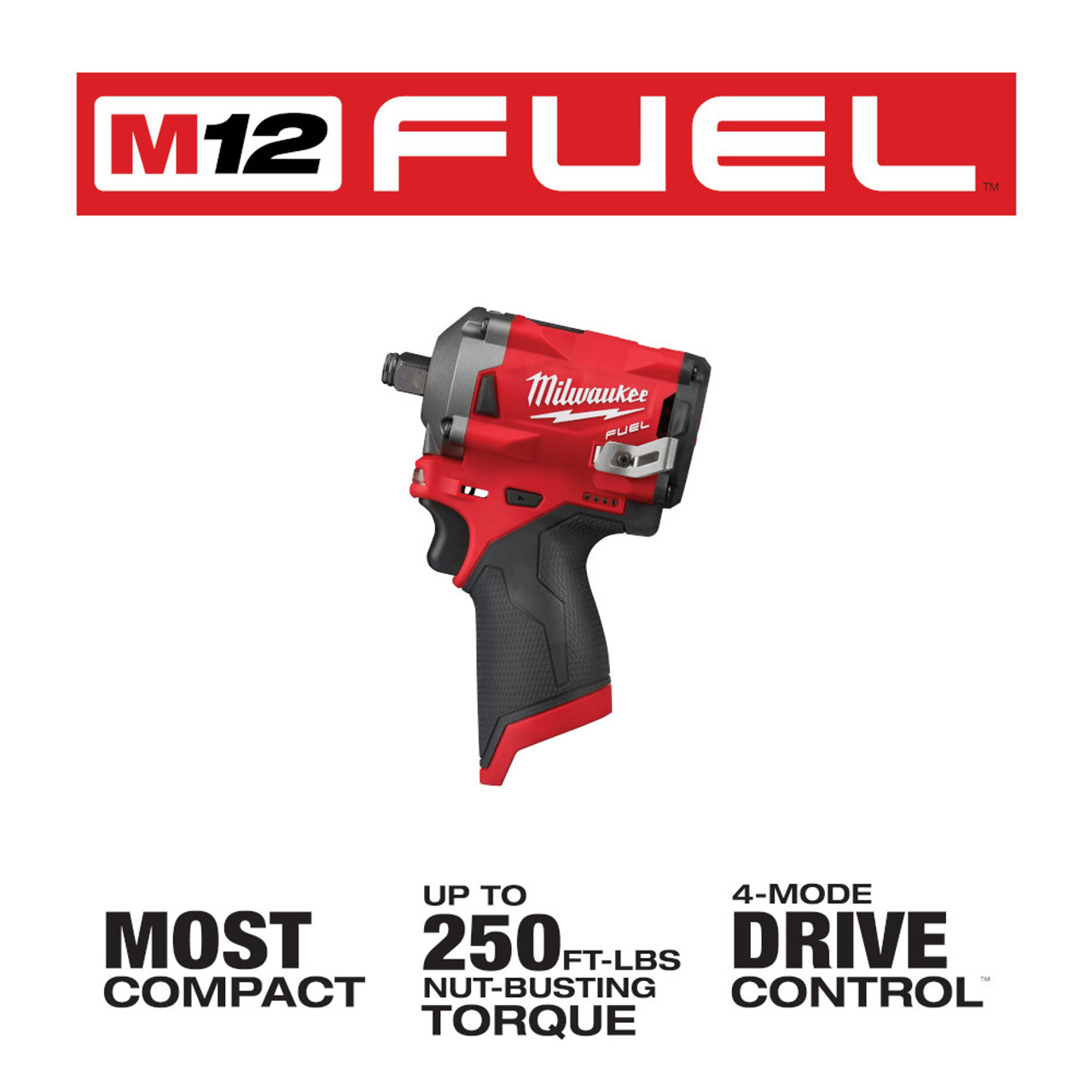 M12 FUEL 12 Volt Lithium-Ion Brushless Cordless Stubby 1/2 in