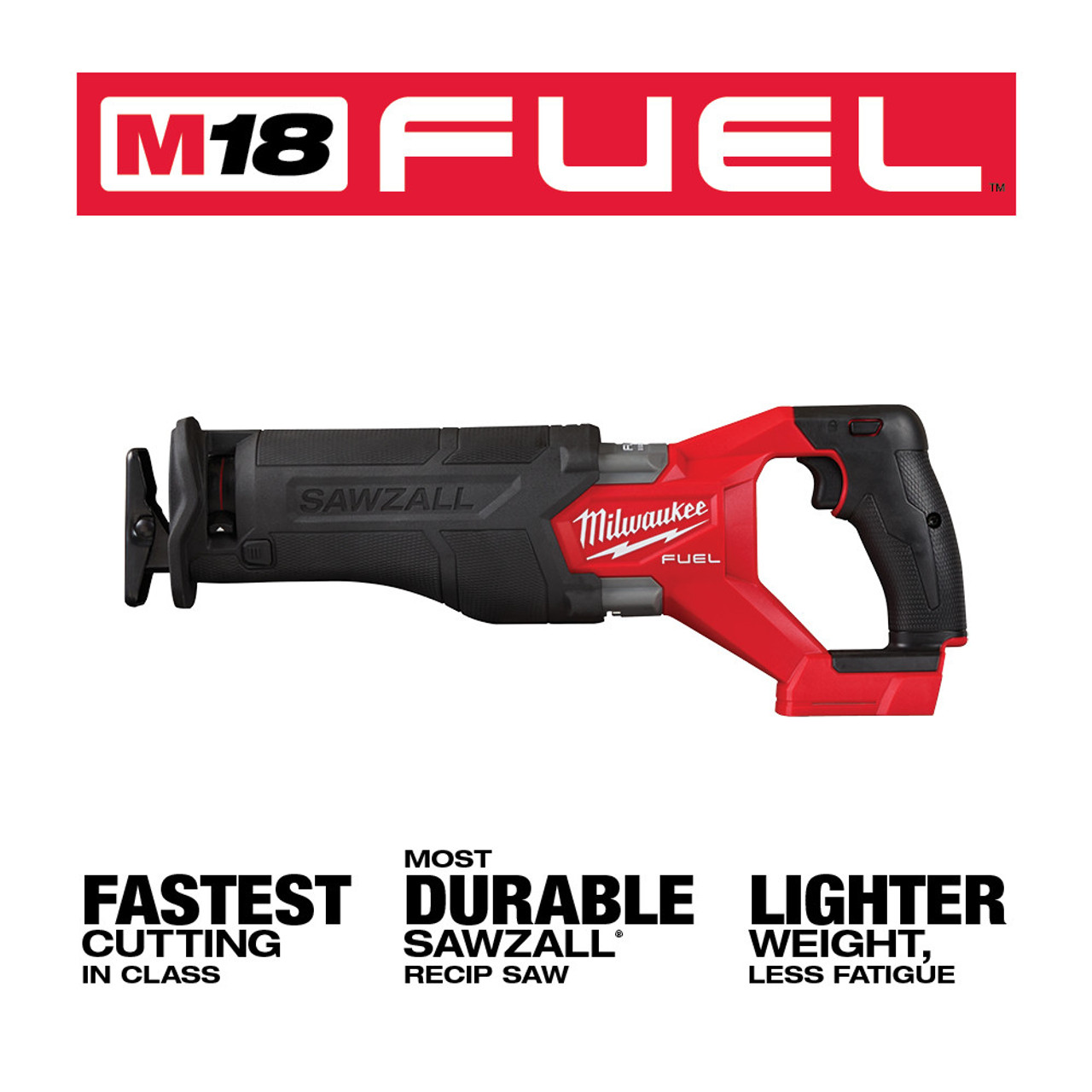 M18 FUEL 18 Volt Lithium-Ion Brushless Cordless SAWZALL Reciprocating Saw  Tool Only