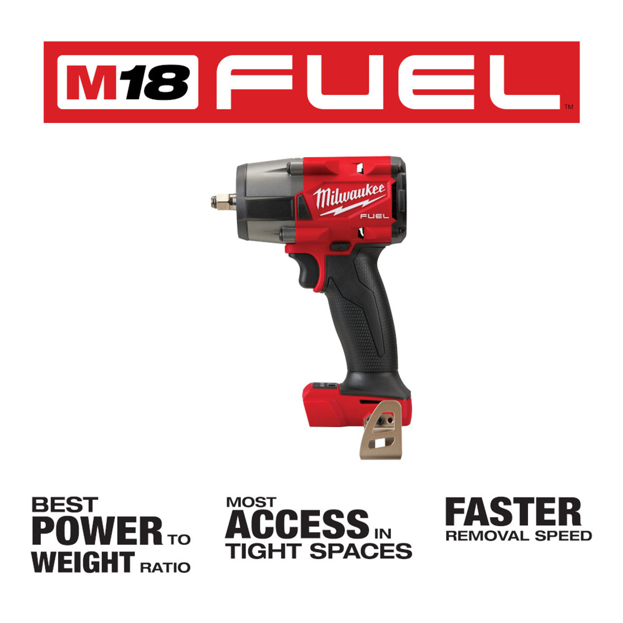 M18 FUEL 18 Volt Lithium-Ion Brushless Cordless 3/8 Mid-Torque